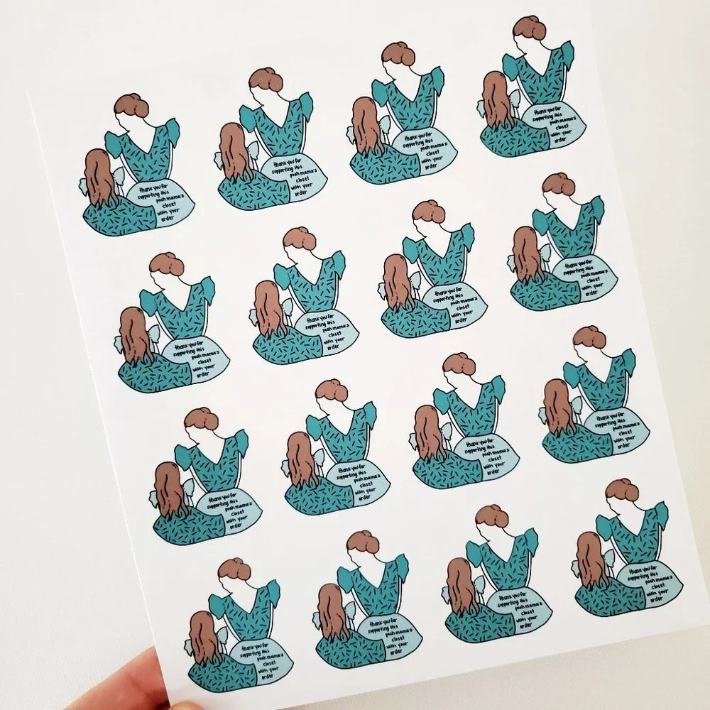 LB071 Mini Me Reseller Helper Poshmark Sticker Sheets [Price Firm] - Picture 3 of 8